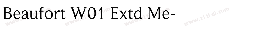 Beaufort W01 Extd Me字体转换